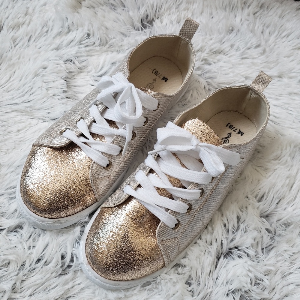 Rose gold  sneakers by Sole Mate